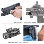 4 In 1 Adapter and Flashlight – Used as Handheld flashlight, connected to Picatinny lower rail, comes with a belt adapter and connects to the Micro Roni Gen 3 for Glock 17 and Micro Roni Gen 4.